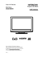 Preview for 1 page of Hitachi 26LD5550U User Manual