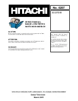 Hitachi 32LD7200 Service Manual preview