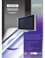 Hitachi 32LD7200 Technical Specifications preview