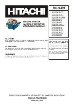 Hitachi 32LD8600 Service Manual preview