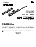 Preview for 59 page of Hitachi 50DX20B Operating Manual