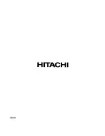 Preview for 88 page of Hitachi 50SBX78B Operating Manual