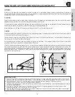 Preview for 5 page of Hitachi 50V525E - LCD Projection TV Operating Manual