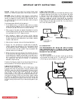 Preview for 2 page of Hitachi 50VF820 - 50" Rear Projection TV Service Manual