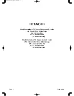 Preview for 48 page of Hitachi 55HDM71 - 55" Plasma Panel User Manual