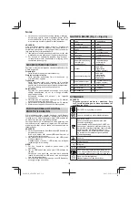 Preview for 110 page of Hitachi AW18DBL Handling Instructions Manual