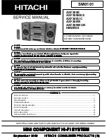 Hitachi AXF300E Service Manual preview