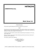 Preview for 16 page of Hitachi AXM209UK Instruction Manual