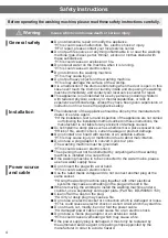 Preview for 4 page of Hitachi BD-W80AV Operating & Installation Instructions Manual