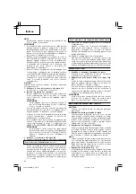 Preview for 44 page of Hitachi C 18DL Handling Instructions Manual