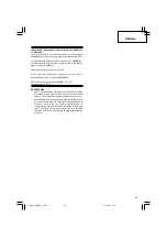 Preview for 47 page of Hitachi C 18DL Handling Instructions Manual