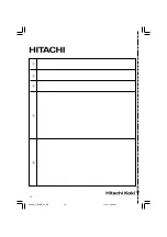 Preview for 94 page of Hitachi C 18DL Handling Instructions Manual