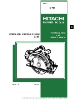 Preview for 1 page of Hitachi C 7D Technical And Service Manual