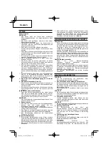 Preview for 32 page of Hitachi CG 18DAL Handling Instructions Manual