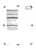 Preview for 93 page of Hitachi CG 18DAL Handling Instructions Manual