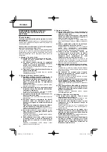 Preview for 94 page of Hitachi CG 18DAL Handling Instructions Manual