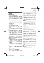 Preview for 23 page of Hitachi CG 22EJ(SLN) Handling Instructions Manual