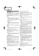 Preview for 18 page of Hitachi CG 31EBS Handling Instructions Manual