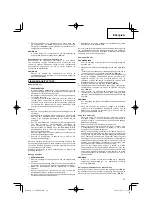 Preview for 27 page of Hitachi CG 31EBS Handling Instructions Manual