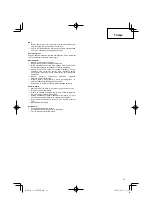 Preview for 61 page of Hitachi CG 31EBS Handling Instructions Manual