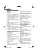 Preview for 64 page of Hitachi CG 31EBS Handling Instructions Manual