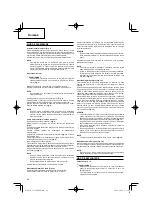 Preview for 66 page of Hitachi CG 31EBS Handling Instructions Manual