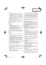 Preview for 75 page of Hitachi CG 31EBS Handling Instructions Manual