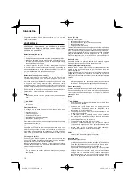 Preview for 76 page of Hitachi CG 31EBS Handling Instructions Manual