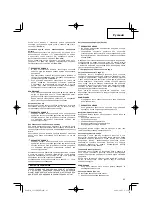 Preview for 85 page of Hitachi CG 31EBS Handling Instructions Manual