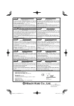 Preview for 92 page of Hitachi CG 31EBS Handling Instructions Manual