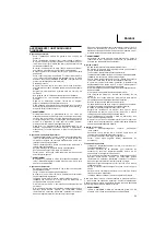 Preview for 60 page of Hitachi CG 40EAF (LP) Handling Instructions Manual