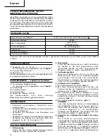 Preview for 12 page of Hitachi CJ 110VA Handling Instructions Manual