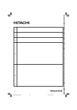 Preview for 54 page of Hitachi CM 9SR Handling Instructions Manual