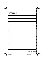 Preview for 44 page of Hitachi CM12Y Handling Instructions Manual