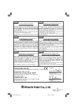 Preview for 48 page of Hitachi CM12Y Handling Instructions Manual