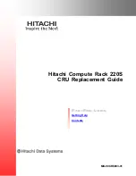 Preview for 1 page of Hitachi Compute Rack 220S Replacement Manual