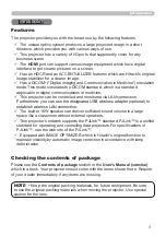 Preview for 3 page of Hitachi CP-AW2505 User Manual