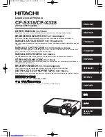 Hitachi CP-S318 series User Manual preview