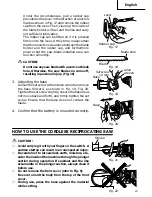 Preview for 23 page of Hitachi CR 18DMR Safety And Instruction Manual