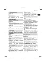 Preview for 19 page of Hitachi CS 30 SB Handling Instructions Manual