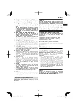 Preview for 23 page of Hitachi CS 30 SB Handling Instructions Manual