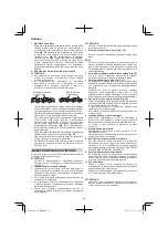 Preview for 42 page of Hitachi CS 30 SB Handling Instructions Manual