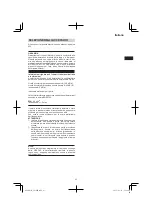 Preview for 43 page of Hitachi CS 30 SB Handling Instructions Manual