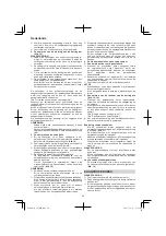 Preview for 50 page of Hitachi CS 30 SB Handling Instructions Manual