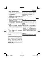 Preview for 53 page of Hitachi CS 30 SB Handling Instructions Manual