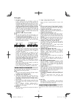 Preview for 72 page of Hitachi CS 30 SB Handling Instructions Manual