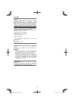 Preview for 82 page of Hitachi CS 30 SB Handling Instructions Manual