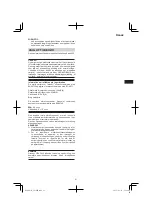 Preview for 91 page of Hitachi CS 30 SB Handling Instructions Manual