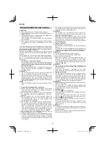 Preview for 98 page of Hitachi CS 30 SB Handling Instructions Manual