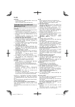 Preview for 106 page of Hitachi CS 30 SB Handling Instructions Manual